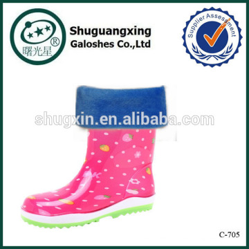 Mode gegen Regen Boots\rubber Regen Stiefel für Kinder-Winter / C-705